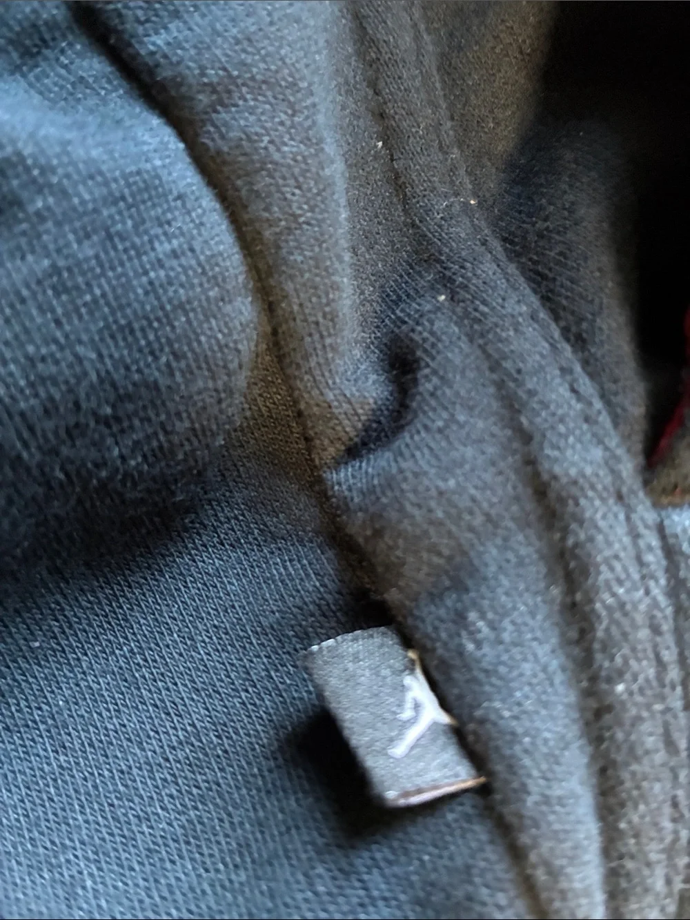 Jordan Black Full-Zip Hoodie with Red Trim